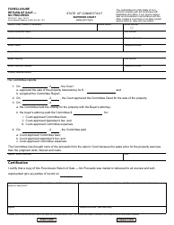 Document preview: Form JD-CV-97 Foreclosure Return of Sale '" No Proceeds - Connecticut