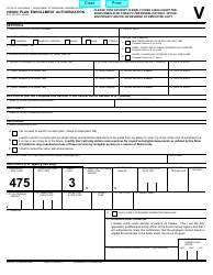 Document preview: Form STD.700 Vision Plan Enrollment Authorization - California