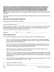 Form WH-385 Certification for Serious Injury or Illness of a Current Servicemember - for Military Family Leave - Arkansas, Page 3