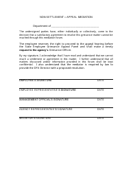 Document preview: Non-settlement " Appeal Mediation - Arkansas