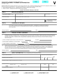 Form STD.703 Vision Plan Direct Payment Authorization - California