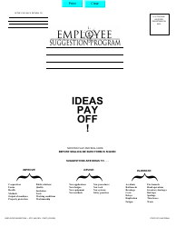 Form STD.645 Employee Suggestion - California