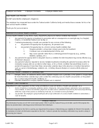 Form CALHR754 Certification of Health Care Provider for Employee&#039;s Serious Health Condition - California, Page 3