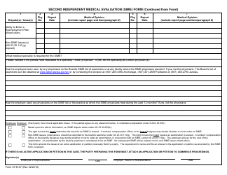 Form 07-6147 Second Independent Medical Evaluation (Sime) Form - Alaska, Page 2