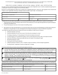 Form UITL-39 Employee-Leasing Company Application, Annual Report, and Certification - Colorado