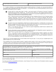 Form UITL-39 Employee-Leasing Company Application, Annual Report, and Certification - Colorado, Page 4