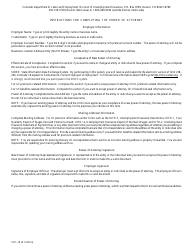 Form UITL-18 Power of Attorney - Colorado, Page 2