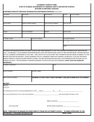 Document preview: Form HSMV74034 Judgment Consent Form - Florida