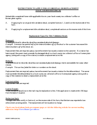 Form HSMV82054 Application for Original or Replacement Title Validation Sticker for an Off-Highway Vehicle - Florida, Page 2