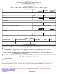Document preview: Form HSMV83080 Motor Vehicle Registration Eligibility Affidavit / Application - Florida
