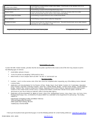 Form HSMV83034 Application for Military Service Related License Plates - Florida, Page 2