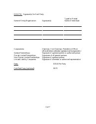 Form CR2E120 Articles of Merger for Florida Profit or Non-profit Corporation Into Other Business Entity - Florida, Page 5