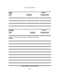Form CR2E120 Articles of Merger for Florida Profit or Non-profit Corporation Into Other Business Entity - Florida, Page 6