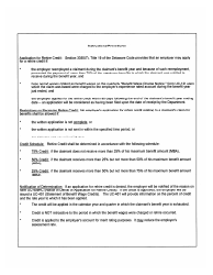 Form UC-400 Application for Rehire Credit - Delaware, Page 2
