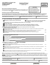 Form JD-FM-233 Download Fillable PDF or Fill Online Supplemental ...