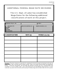 Form 700-010-67 &quot;Additional Federal Wage Rate Decisions&quot; - Florida