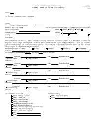 Document preview: Form 650-040-01 Permit Transmittal Memorandum - Florida