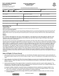 Document preview: Form JD-CV-23 Post Judgment Remedies Interrogatories - Connecticut