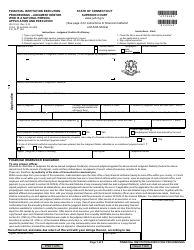 Document preview: Form JD-CV-24 Financial Institution Execution Proceedings - Judgment Debtor Who Is a Natural Person, Application and Execution - Connecticut