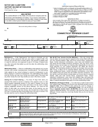 Form JD-FM-68 Notice and Claim Form - Support Income Withholding - Connecticut