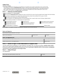 Form JD-FM-68 Notice and Claim Form - Support Income Withholding - Connecticut, Page 2