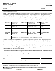 Document preview: Form JD-FM-71 Advisement of Rights - Connecticut