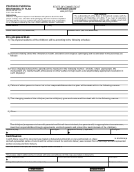 Document preview: Form JD-FM-199 Proposed Parental Responsibility Plan - Connecticut