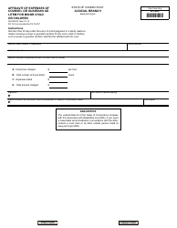 Document preview: Form JD-FM-225 Affidavit of Expenses of Counsel or Guardian Ad Litem for Minor Child or Children - Connecticut