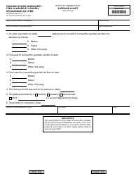 Document preview: Form JD-FM-232 Periodic Review Worksheet - Fees Charged by Counsel or Guardian Ad Litem - Connecticut