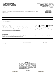 Document preview: Form JD-FM-245 Notice of Revocation - Nonadversarial Divorce (Dissolution of Marriage) - Connecticut