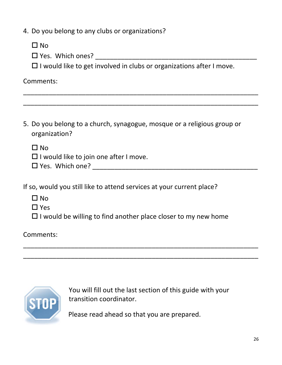 Plan for Community Living Guide - Colorado, Page 28