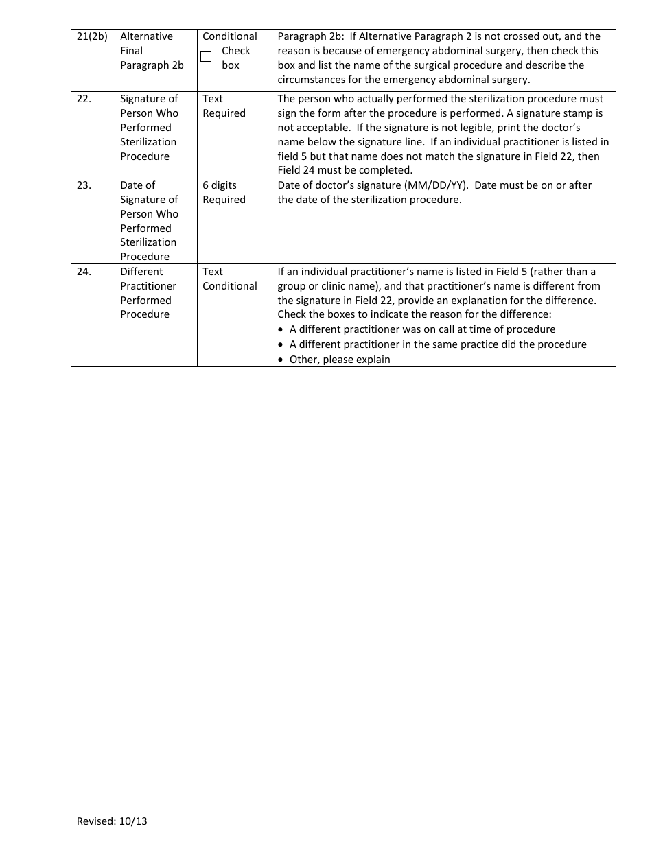 Download Instructions for Form MED178 Sterilization Consent Form PDF Templateroller