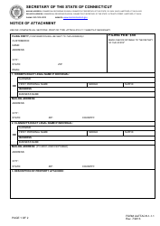 Form UATTACH-1-1.1 Notice of Attachment - Connecticut