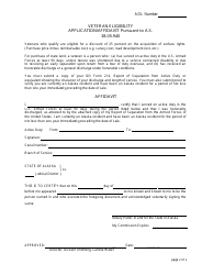 Veteran Eligibility Application/Affidavit, Waiver of Veteran&#039;s Discount Eligibility, and Instructions for Veteran Land Discount - Alaska, Page 2