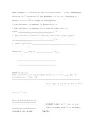 Form 201-4054 Public Recreational Easement (As 34.17.100) - Alaska, Page 2