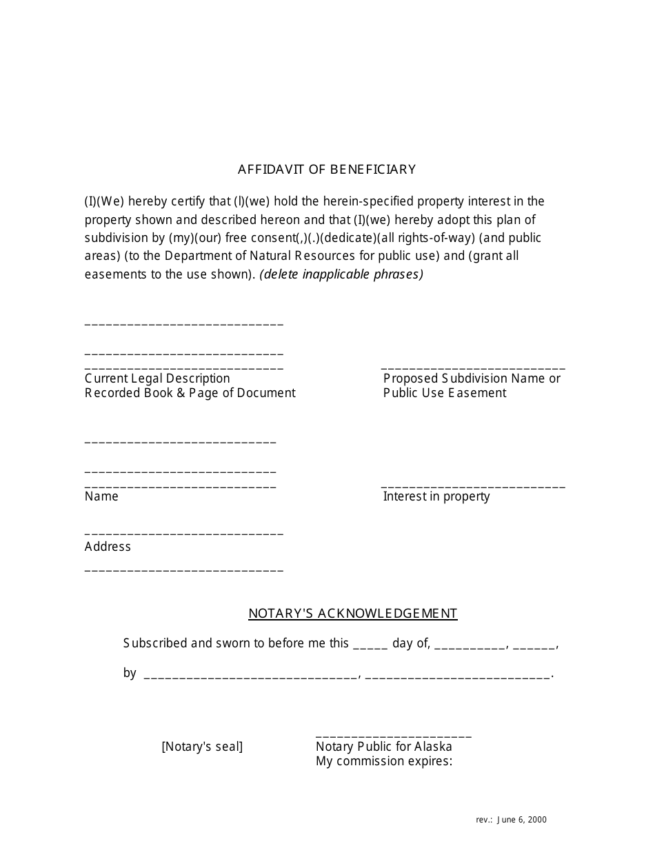 Plat Approval Certificates and Legend - Alaska, Page 5