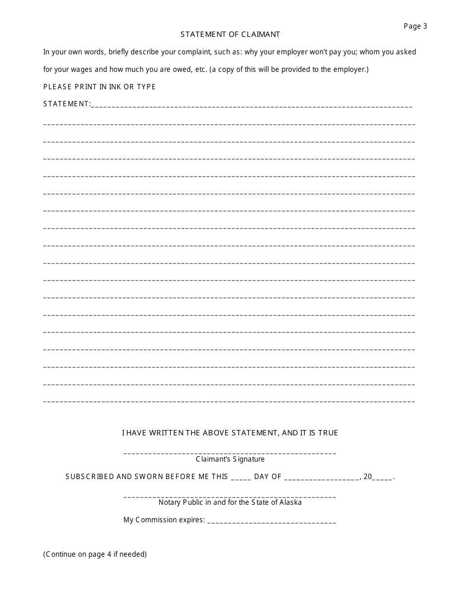 Wage Claim - Alaska, Page 8