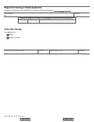 Form JD-JM-150 Application for Issuance of Subpoena - Juvenile Matters - Connecticut, Page 2