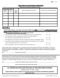 Form INST-1 Instructor Application - Colorado, Page 2