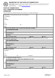 Document preview: Form UO-1.1.1 Ucc-1 Financing Statement Addendum - Connecticut