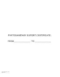 Form FDACS-08014 Phytosanitary Certificate - Florida, Page 2