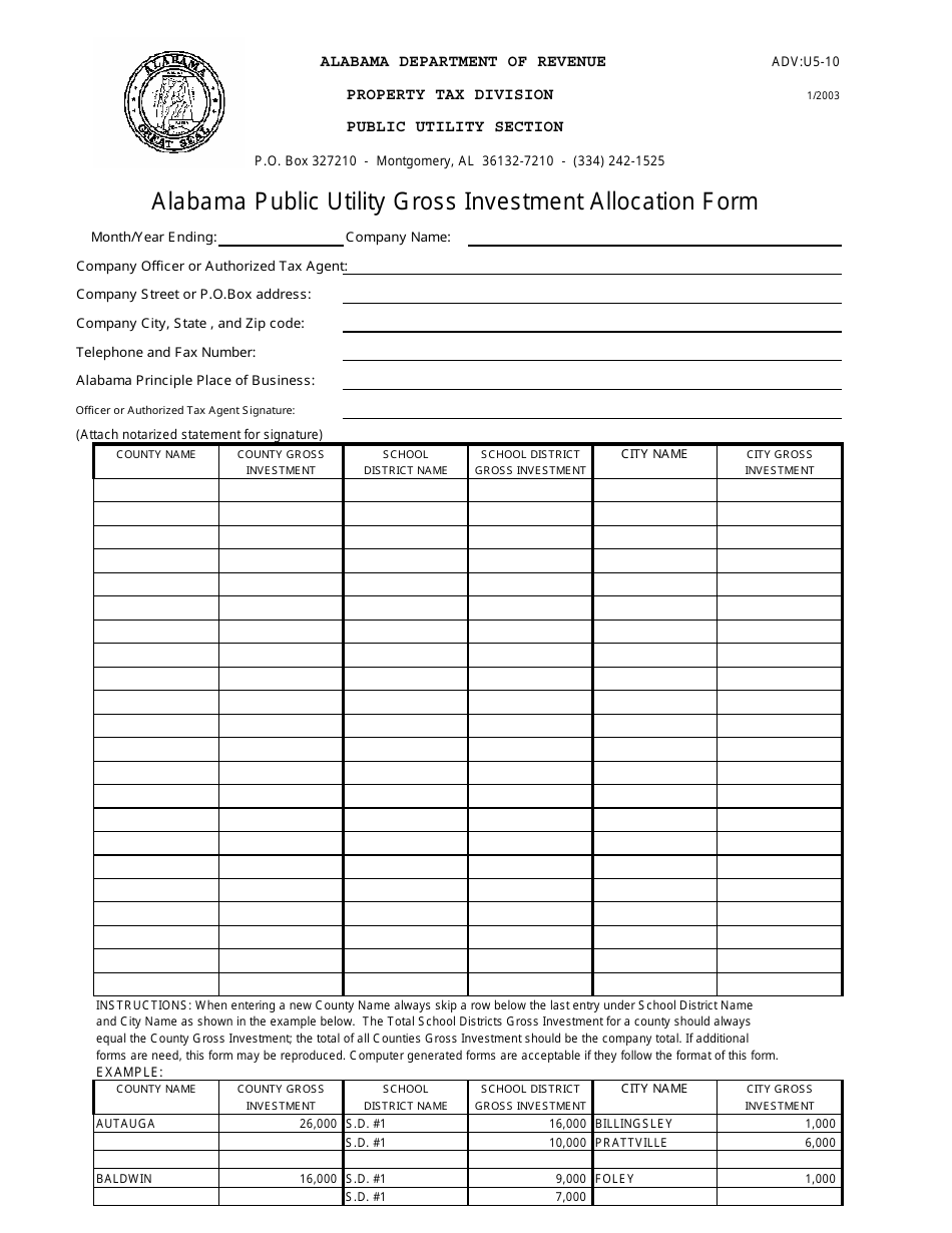 Form ADV: U5-10 - Fill Out, Sign Online and Download Printable PDF