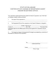 Certificate of Change of Registered Agent/Office for Corporation - Delaware, Page 3
