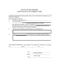 Certificate of Correction - Delaware, Page 2