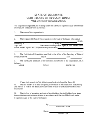 Certificate of Revocation of Voluntary Dissolution - Delaware, Page 3