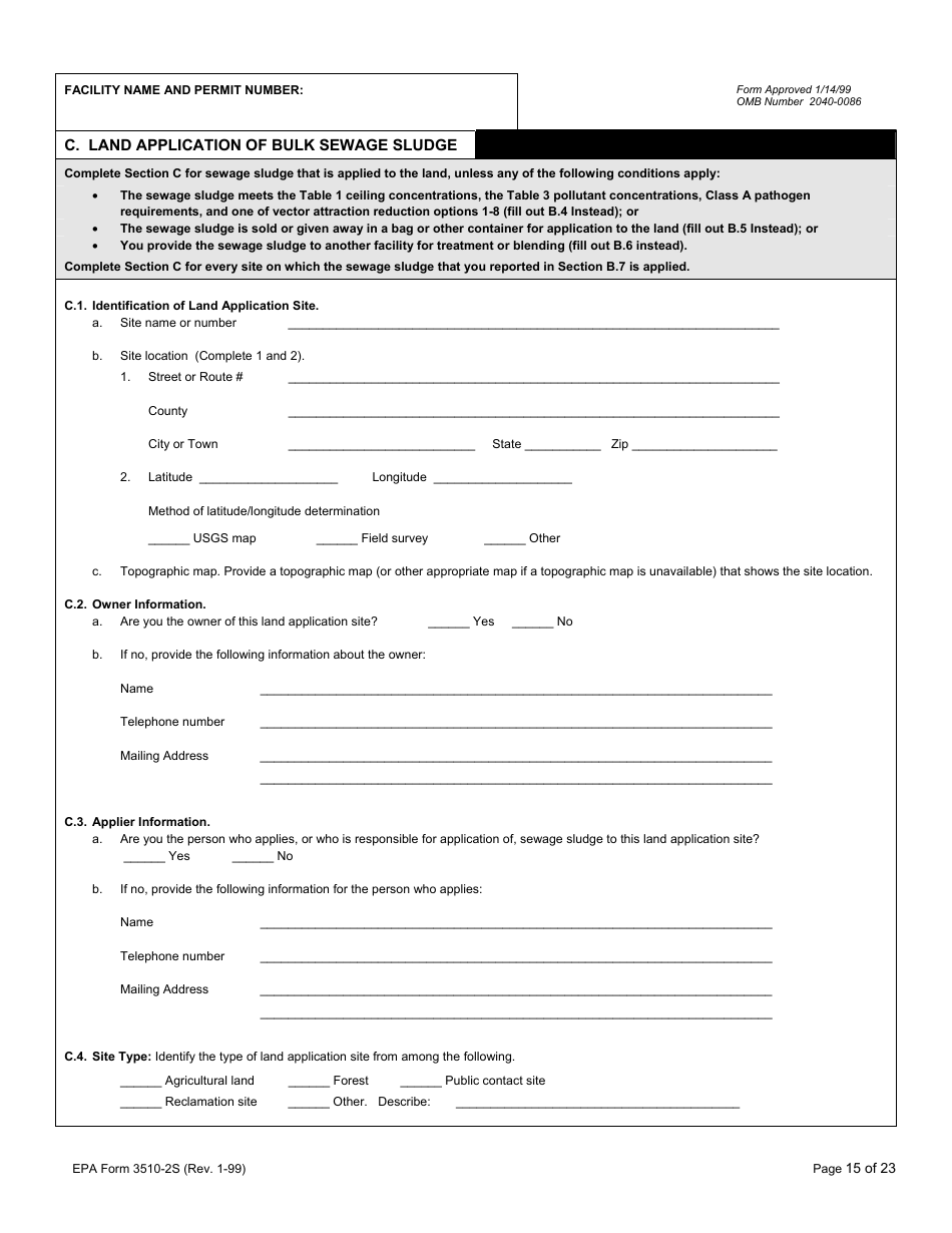 EPA Form 3510-2S Npdes Form 2s - Application Overview, Page 16