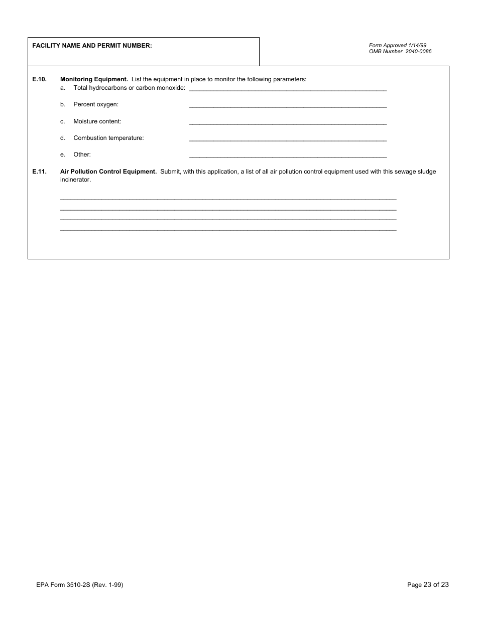 EPA Form 3510-2S Npdes Form 2s - Application Overview, Page 24