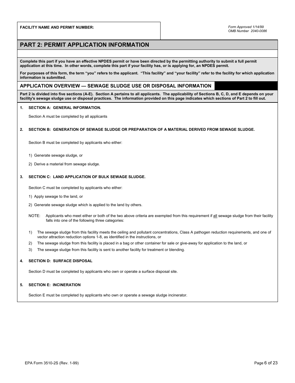 EPA Form 3510-2S Npdes Form 2s - Application Overview, Page 7