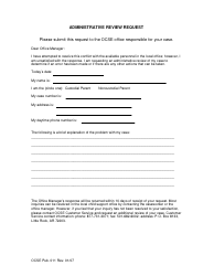 Document preview: Administrative Review Request Form - Arkansas