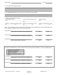 DJJ Form MHSA023 Crisis Assessment - Sample - Florida, Page 3